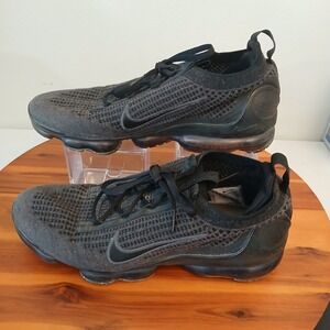 Nike Air VaporMax 2021 FK Mens Size 10 Black Running Shoes Sneakers DH4084-001